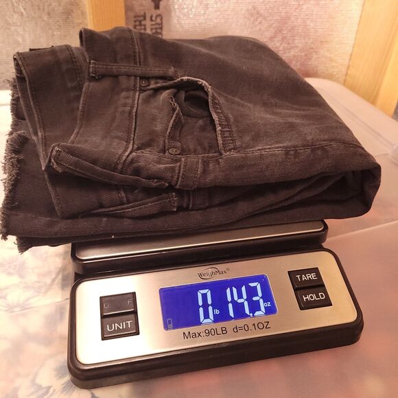 Mother Jeans 26 Black Insider Slit Ankle Fray Not Guilty - Picture 14 of 14